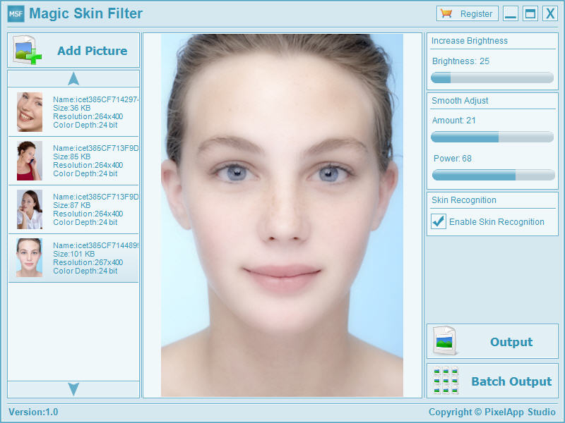 Magic Skin Filter 1.1 screenshot