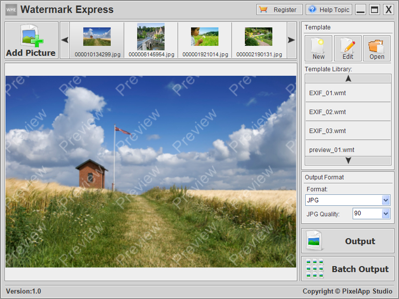 Screenshot for Watermark Express 1.0